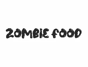 Zombie Food Demo font