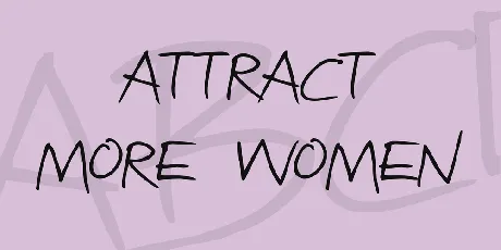 Attract more women font