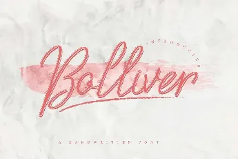 Bolliver Demo font