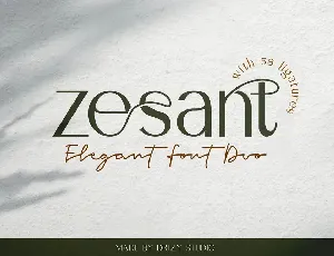 Zesant font