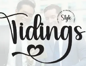 Tidings Script font