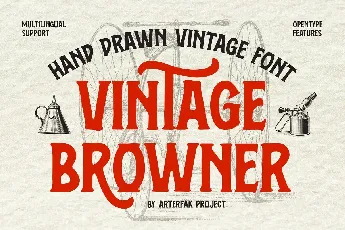 Vintage Browner font