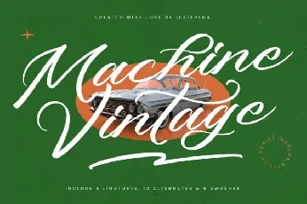 Machine Vintage font