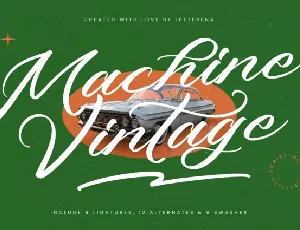 Machine Vintage font