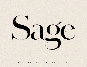 Sage font