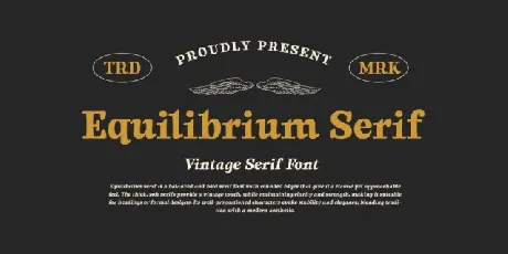 Equilibrium Serif font