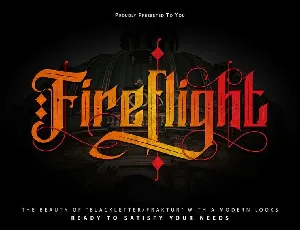 FireFlight font