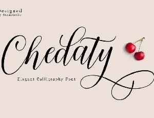 Chedaty Script Calligraphy font