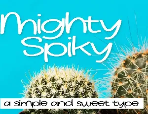 FBMightySpiky font