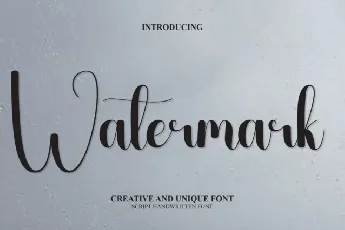 Watermark Script font