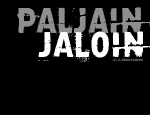 Paljain jaloin font