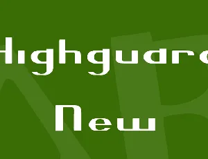 Highguard New font