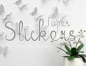 Paper Stickers font