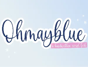 Ohmayblue font