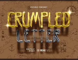 Crumpled Letter font