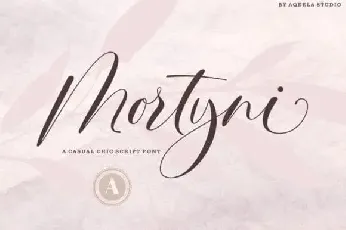 Mortyni Script font