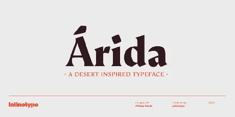 Ãrida font