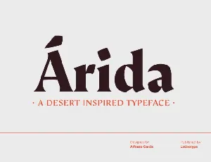 Ãrida font