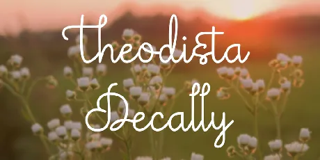 Theodista Decally Family font