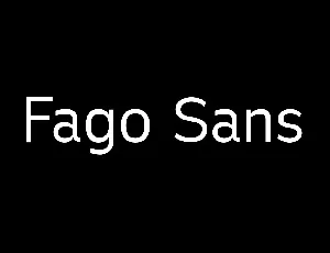 Fago Sans font