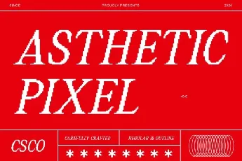 Asthetic Pixel font