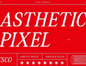 Asthetic Pixel font