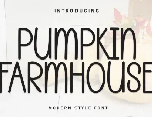 Pumpkin Farmhouse Display font