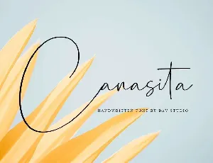 Canasita Handwritten Script font