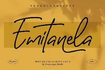 Emitanela font