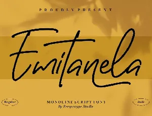 Emitanela font