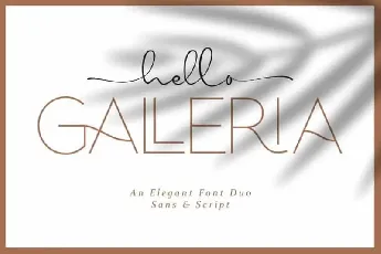 Hello Galleria Duo font