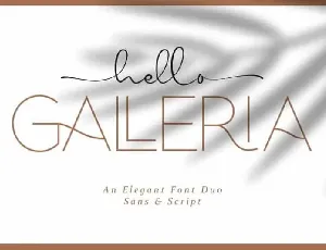 Hello Galleria Duo font