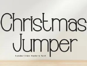 Christmas Jumper Display font