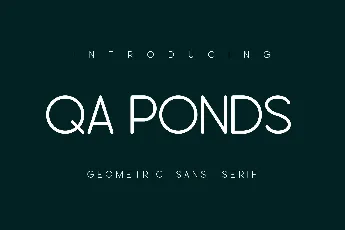 Qa Ponds font