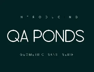 Qa Ponds font