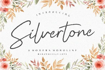 Silvertone Monoline Handwritten font