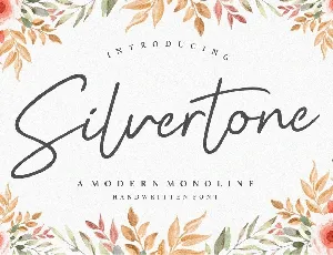 Silvertone Monoline Handwritten font