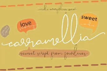 Carramellia Handwritten font