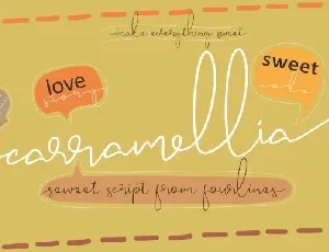 Carramellia Handwritten font