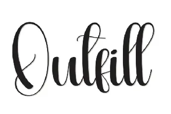 Outfill Script Typeface font