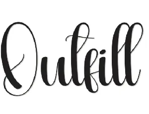 Outfill Script Typeface font