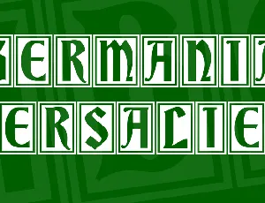 Germania Versalien font