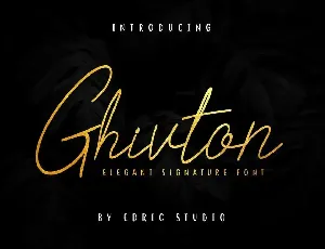 Ghivton Demo font