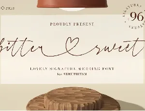 bitter sweet font