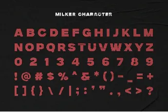 Milker font