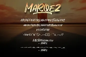 Marqez Brush font