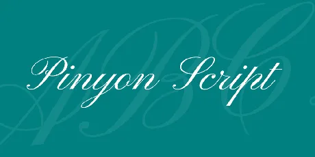 Pinyon Script font