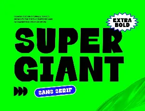 SUPER GIANT font