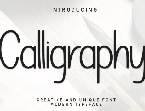 Calligraphy Display font