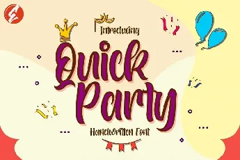 Quick Party Script font